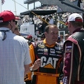 Ryan Newman in a light moment before race